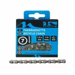 M-Wave Cykelkæde (116 Led | 5-7-speed | Brun)