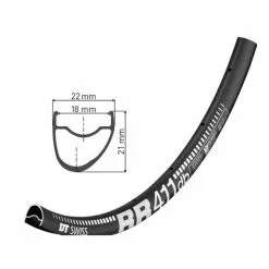 DT Swiss RR411 DB Cykelfælg (28" | 622-18 | 28 Huller | Asymmetrisk)
