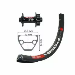 BIKE PARTS Forhjul (26" | 1,9" DT | 6-hullet | TA15)