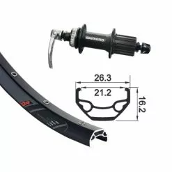 BIKE PARTS Forhjul Alivio Center (622-21 | Black Rock)