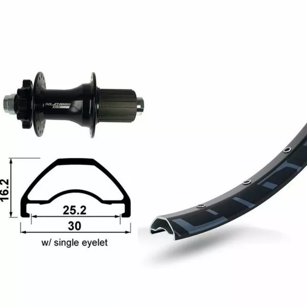 BIKE PARTS Baghjul (29" | XLC | 6-hullet | TA 12 | 32 Hullet | Rodi Ready 25 DISK)