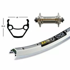 Bike Parts Front Wheel 28x1.75 Aluminum Hub SSP 36L Exal ZX 19 (Silver)