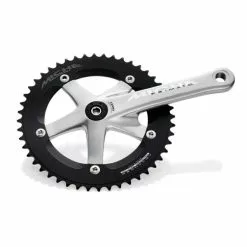 Miche Primato Advanced 165mm Lg. Crankset (BCD 144 48teeth Black / Silver)