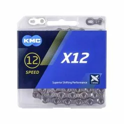 KMC X12 Bicycle Chain (126 Links | Black / Silver)